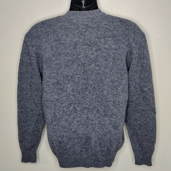 VTF DUKE OF MARLBOROUGH Men's Medium Sweater Argyle New Wool Crew Neck England - Picture 6 of 8